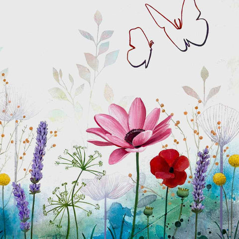 Dancing Petals Abstract Acrylic Painting Buy Now on Artezaar.com Online Art Gallery Dubai UAE
