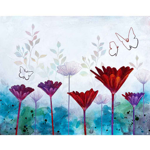 Dancing Petals Abstract Mixed Media Painting Buy Now on Artezaar.com Online Art Gallery Dubai UAE