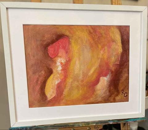 Desert Vibes Mixed Media Painting Buy Now on Artezaar.com Online Art Gallery Dubai UAE