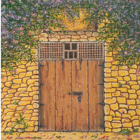 باب ( Door) Fine Acrylic Painting Buy Now on Artezaar.com Online Art Gallery Dubai UAE