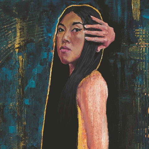 Dream in Gold Fine Mixed Media Painting Buy Now on Artezaar.com Online Art Gallery Dubai UAE