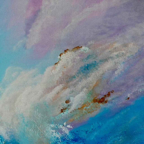Dreaming In Blue And Gold - Mixed Media - Artezaar.com Online Art Gallery