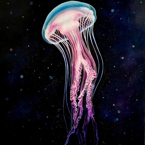 Drifting Through The Silence - Acrylic Painting - Artezaar.com Online Art Gallery