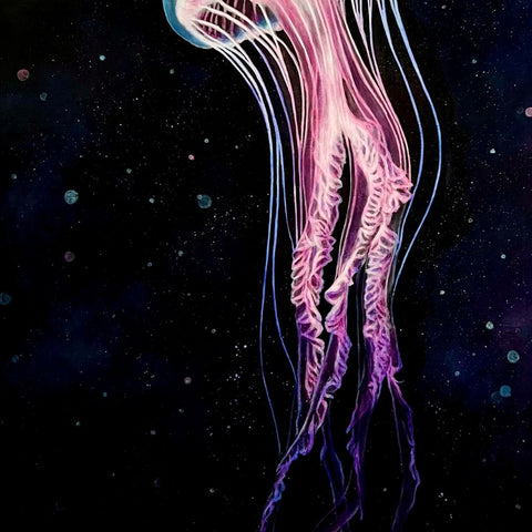 Drifting Through The Silence - Acrylic Painting - Artezaar.com Online Art Gallery