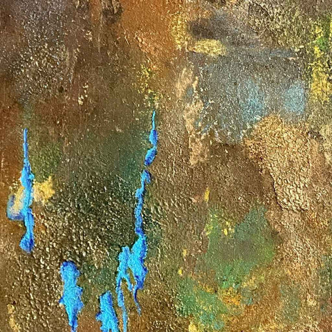 Earth's Palette Abstract Mixed Media Painting Buy Now on Artezaar.com Online Art Gallery Dubai UAE
