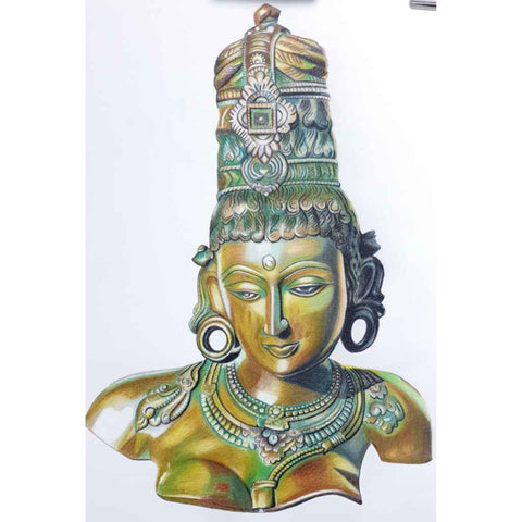 Echoes In Emerald Gold - Sketches & Drawings - Artezaar.com Online Art Gallery