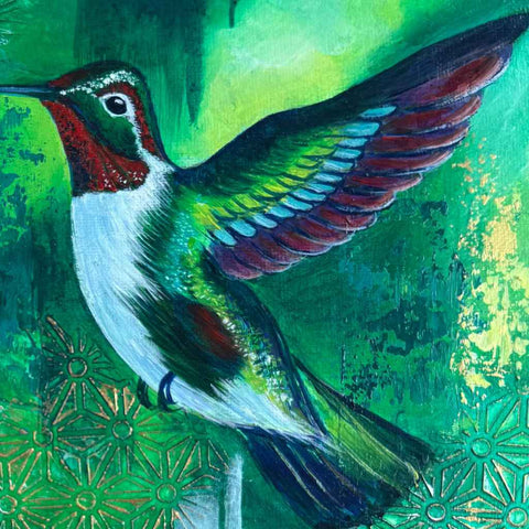Echoes of a Humming Heart Acrylic Painting Buy Now on Artezaar.com Online Art Gallery Dubai UAE