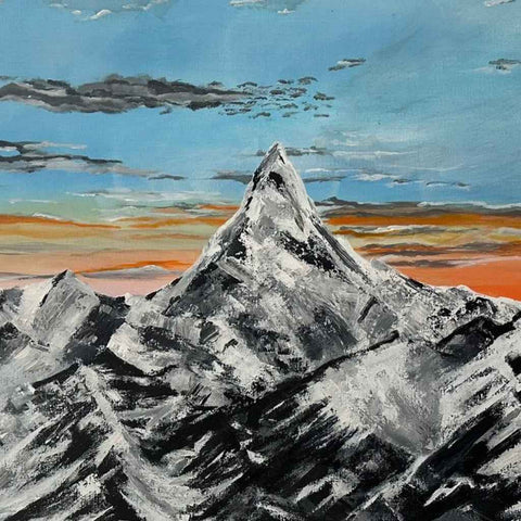 Echoing Mountains Acrylic painting Buy Now on Artezaar.com Online Art Gallery Dubai UAE