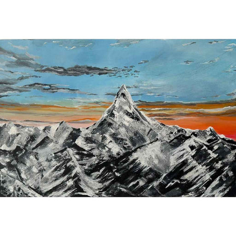 Echoing Mountains Acrylic painting Buy Now on Artezaar.com Online Art Gallery Dubai UAE