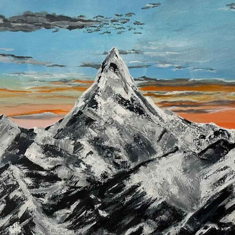 Echoing Mountains Acrylic painting Buy Now on Artezaar.com Online Art Gallery Dubai UAE