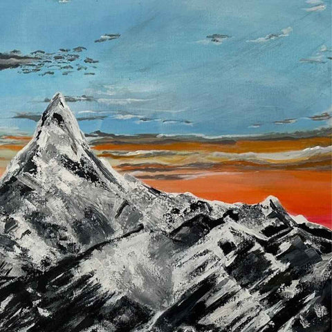 Echoing Mountains Acrylic painting Buy Now on Artezaar.com Online Art Gallery Dubai UAE