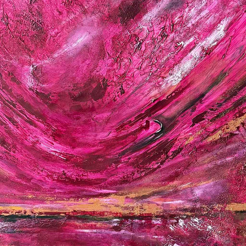 Eclipse of Courage Abstract Mixed Media Painting Buy Now on Artezaar.com Online Art Gallery Dubai UAE