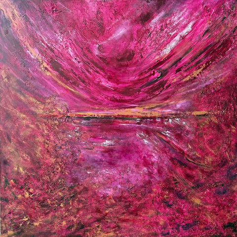 Eclipse of Courage Abstract Mixed Media Painting Buy Now on Artezaar.com Online Art Gallery Dubai UAE