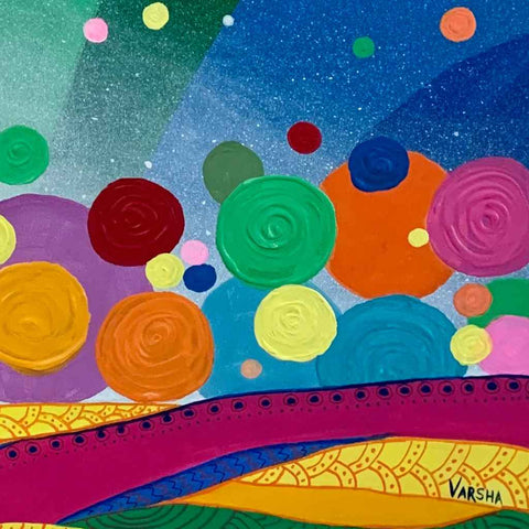 Ecstasy Mixed Media Painting Buy Now on Artezaar.com Online Art Gallery Dubai UAE