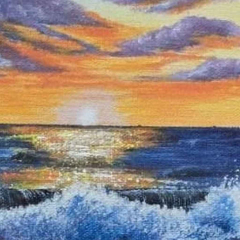 Embers At The Horizon Acrylic Painting Buy Now on Artezaar.com Online Art Gallery Dubai UAE