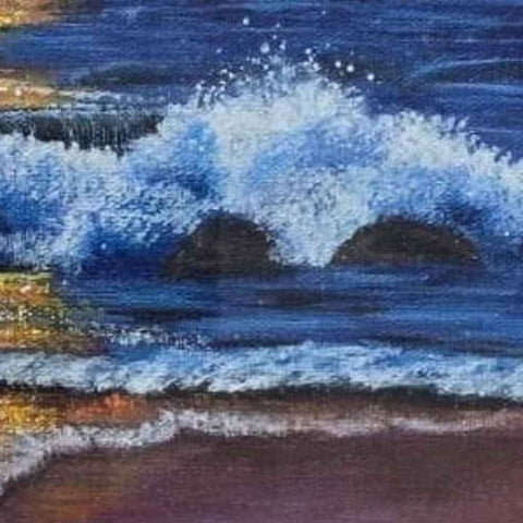 Embers At The Horizon Acrylic Painting Buy Now on Artezaar.com Online Art Gallery Dubai UAE