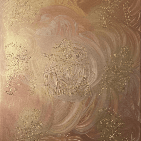 Enchanted Warrior - Acrylic Painting - Artezaar.com Online Art Gallery