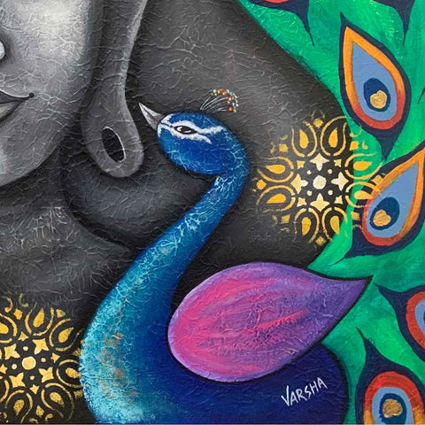 Enlightenment (Lord Buddha) Acrylic Painting Buy Now on Artezaar.com Online Art Gallery Dubai UAE