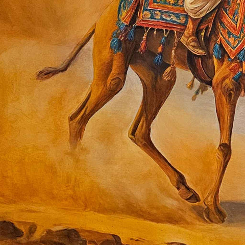Escaping the Sandstorm Oil Painting Buy Now on Artezaar.com Online Art Gallery Dubai UAE