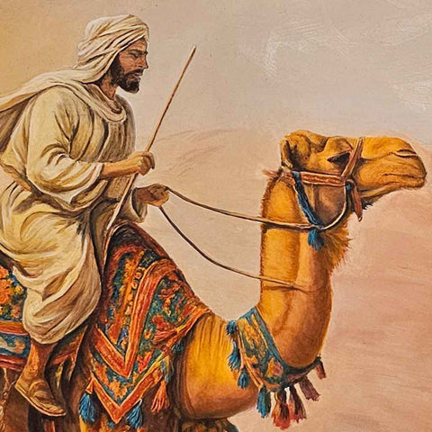 Escaping the Sandstorm Oil Painting Buy Now on Artezaar.com Online Art Gallery Dubai UAE