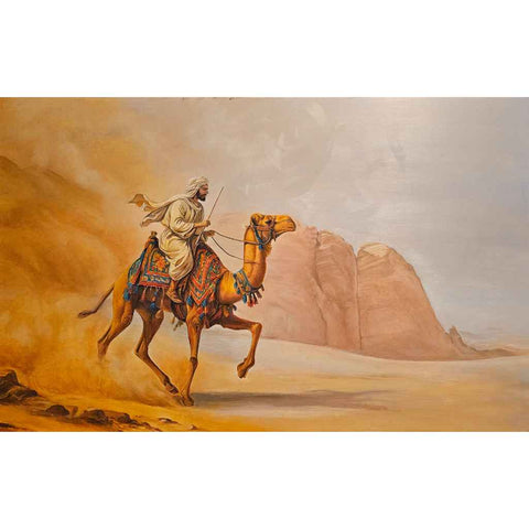 Escaping the Sandstorm Oil Painting Buy Now on Artezaar.com Online Art Gallery Dubai UAE