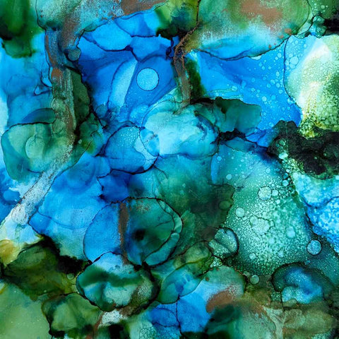 Ethereal Flow Alcohol Inks Painting Buy Now on Artezaar.com Online Art Gallery Dubai UAE