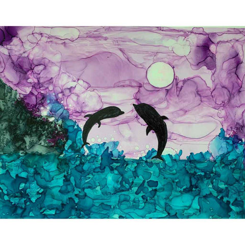 Evening Fun - Alcohol Inks Painting - Artezaar.com Online Art Gallery
