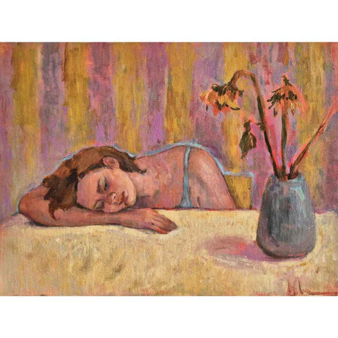 Exhausted Fine Oil Painting Buy Now on Artezaar.com Online Art Gallery Dubai UAE