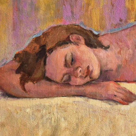 Exhausted Fine Oil Painting Buy Now on Artezaar.com Online Art Gallery Dubai UAE