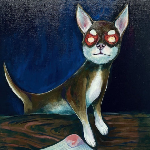 Eyes Shining In The Dark - Acrylic Painting - Artezaar.com Online Art Gallery