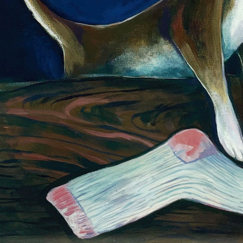 Eyes Shining In The Dark - Acrylic Painting - Artezaar.com Online Art Gallery