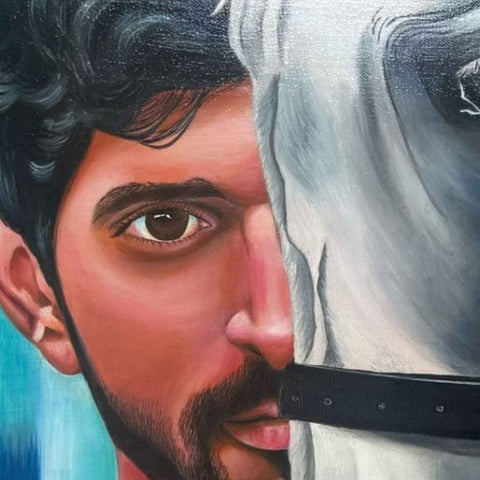 Fazza Acrylic Portrait  Buy Now on Artezaar.com Online Art Gallery Dubai UAE