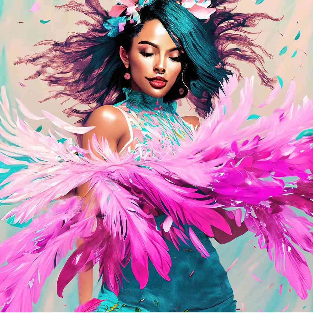 Feathers of Glamour | Digital Painting | Artezaar.com Art Gallery Dubai ...