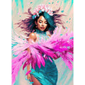 Feathers of Glamour Digital Painting Buy Now on Artezaar.com Online Art Gallery Dubai UAE