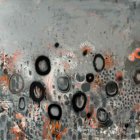 Finding Gratitude Abstract Mixed Media Painting Buy Now on Artezaar.com Online Art Gallery Dubai UAE