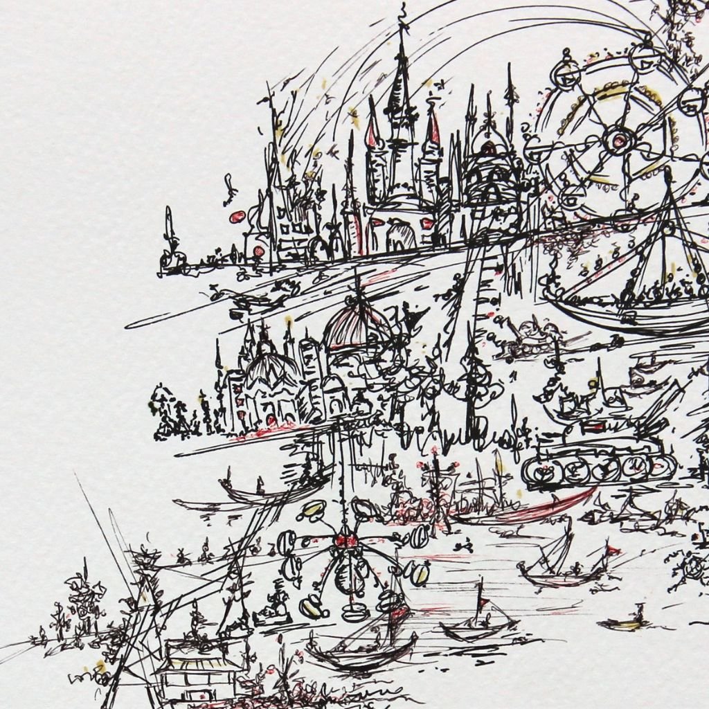 Finding Utopia II | Sketch Art | Artezaar.com Online Art Gallery Dubai