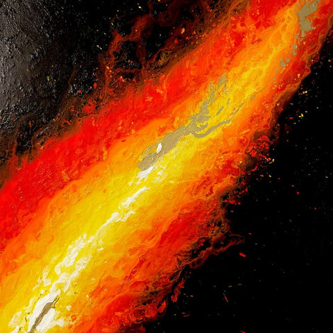 Fire Abstract Acrylic Painting Buy Now on Artezaar.com Online Art Gallery Dubai UAE