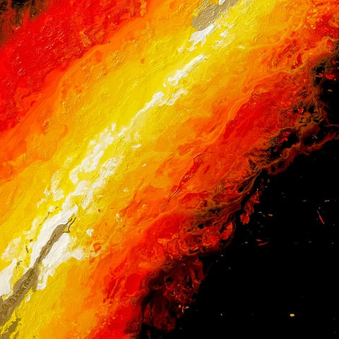 Fire Abstract Acrylic Painting Buy Now on Artezaar.com Online Art Gallery Dubai UAE