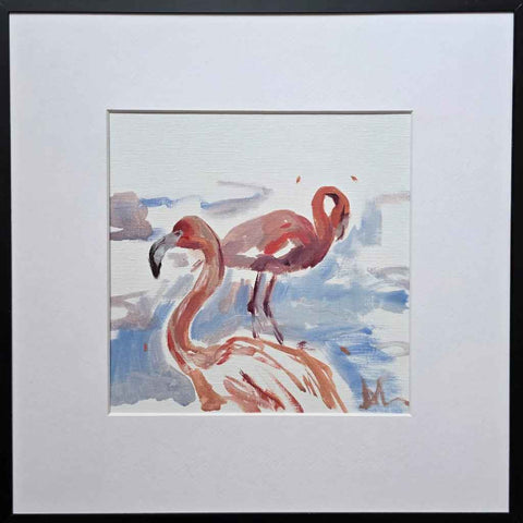 Flamingos Oil Painting Buy Now on Artezaar.com Online Art Gallery Dubai UAE