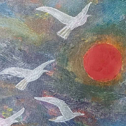 Flight of Freedom Acrylic Painting Buy Now on Artezaar.com Online Art Gallery Dubai UAE