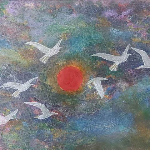 Flight of Freedom Acrylic Painting Buy Now on Artezaar.com Online Art Gallery Dubai UAE