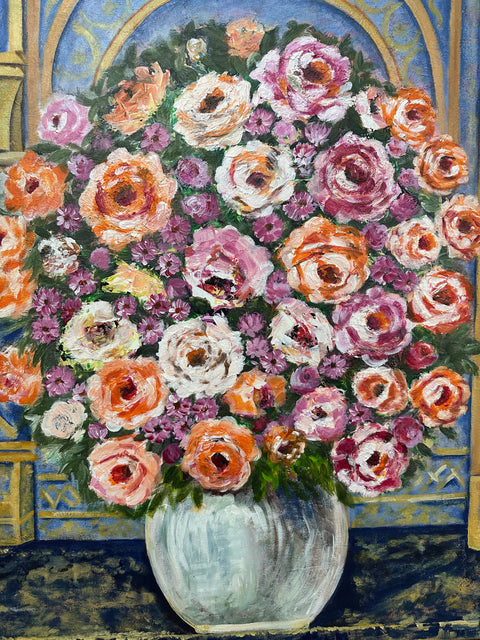 Floral Fantasia Acrylic Painting Buy Now on Artezaar.com Online Art Gallery Dubai UAE