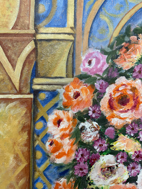 Floral Fantasia Acrylic Painting Buy Now on Artezaar.com Online Art Gallery Dubai UAE