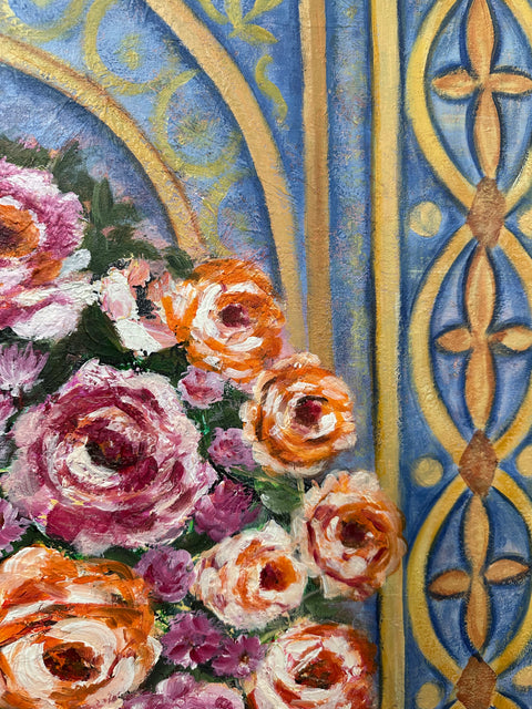 Floral Fantasia Acrylic Painting Buy Now on Artezaar.com Online Art Gallery Dubai UAE