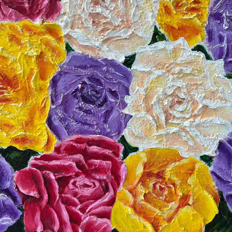 Flores Oil Painting Buy Now on Artezaar.com Online Art Gallery Dubai UAE