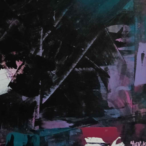 For the Love of Cyberpunk Acrylic Painting Buy Now on Artezaar.com Online Art Gallery Dubai UAE