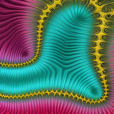 Fractal Reverie: Abstract Vector and 3D Shaded Dreams Buy Now on Artezaar.com Online Art Gallery Dubai UAE