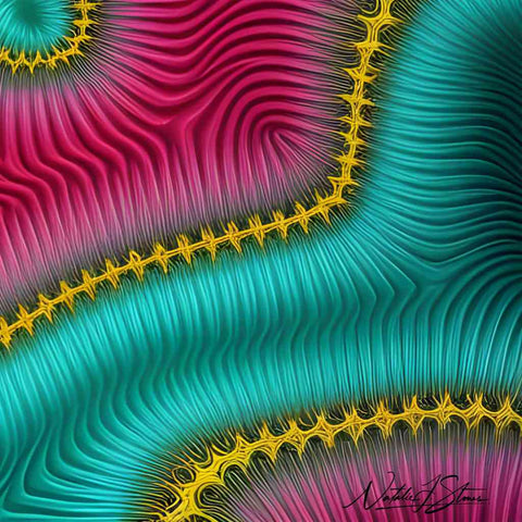 Fractal Reverie: Abstract Vector and 3D Shaded Dreams Buy Now on Artezaar.com Online Art Gallery Dubai UAE