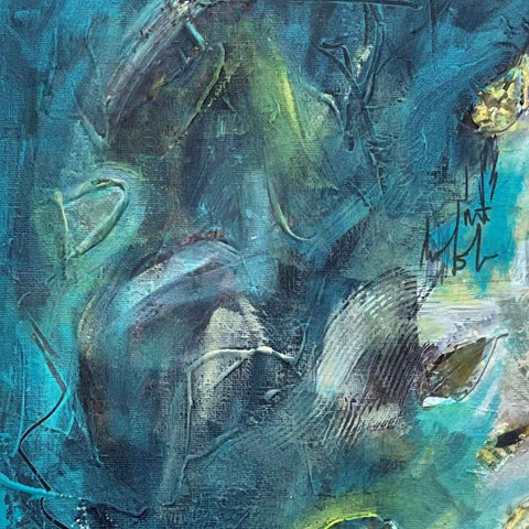 Free Fall Abstract Mixed media Painting Buy Now on Artezaar.com Online Art Gallery Dubai UAE