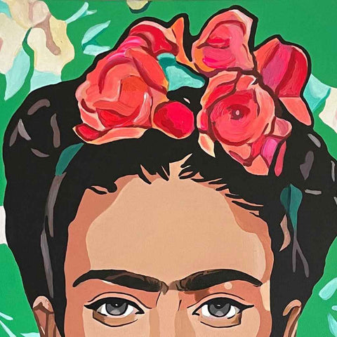 Frida Mixed Media Painting Buy Now on Artezaar.com Online Art Gallery Dubai UAE